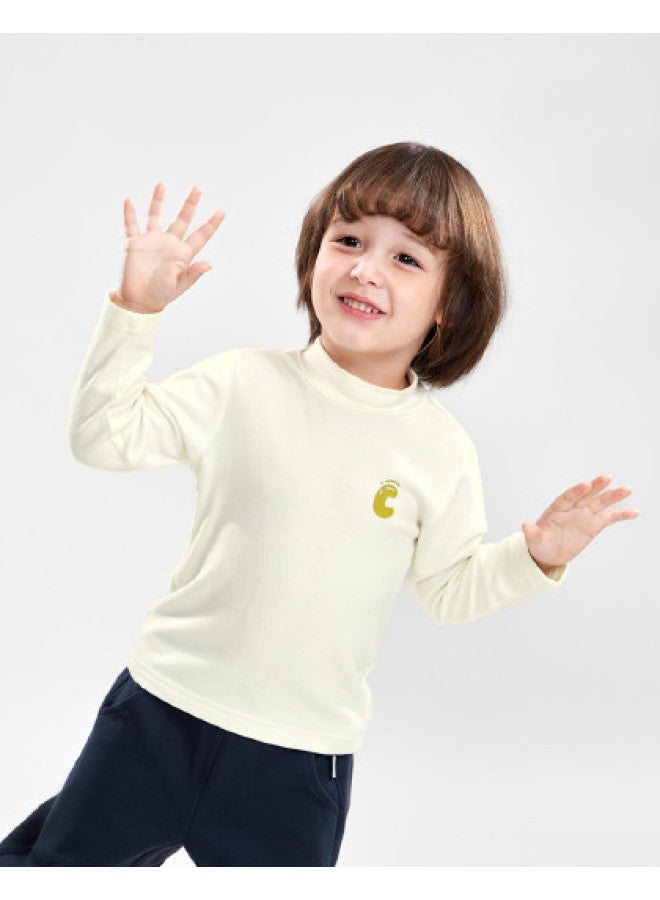 Limited Stock] Long Sleeve Kids High Neck Base Layer Children's Autumn Long Sleeve Base Layer - Image 1
