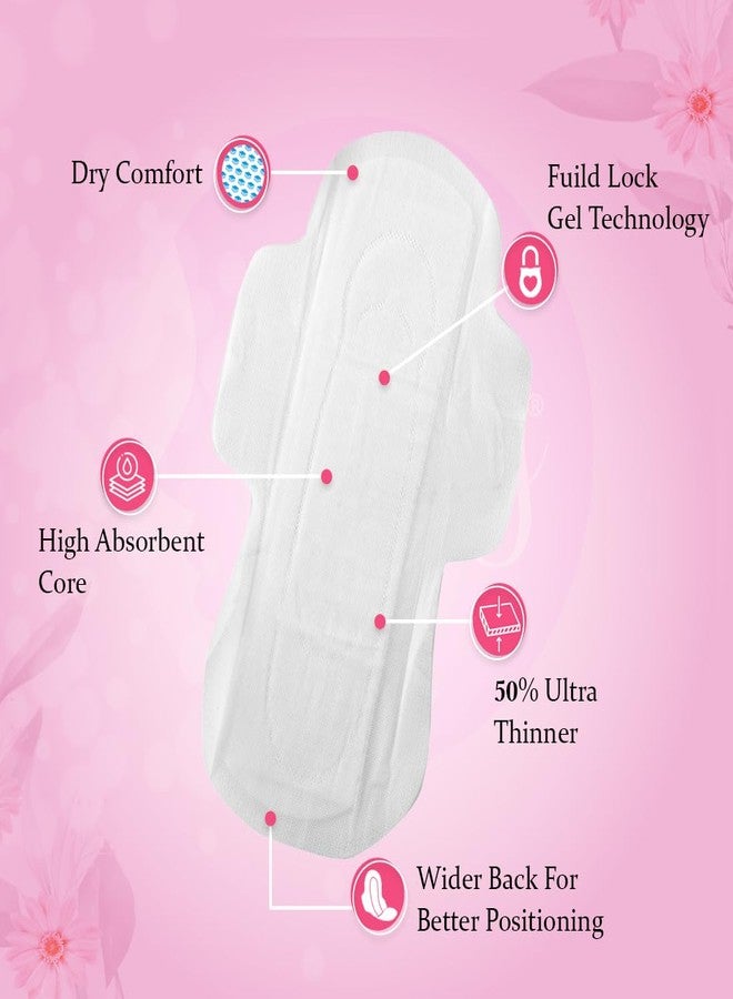 Savvy Ultra Thin Sanitary Napkins Pads For Women, XL Size Regular to Heavy Flow Advanced Leaklock Protection, Wider Wings Super Absorption - (40 Pads) 280mm - Image 5