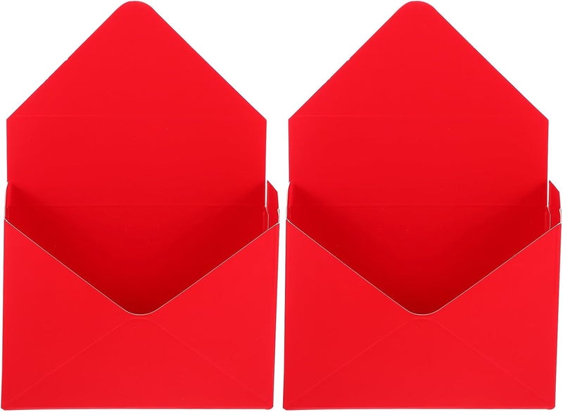 NUSITOU 2pcs Red Flower Wrapping Boxes Bouquet Packaging Paperboard Envelope Flower Storage Containers for Florist Wrapping Supplies - Image 1