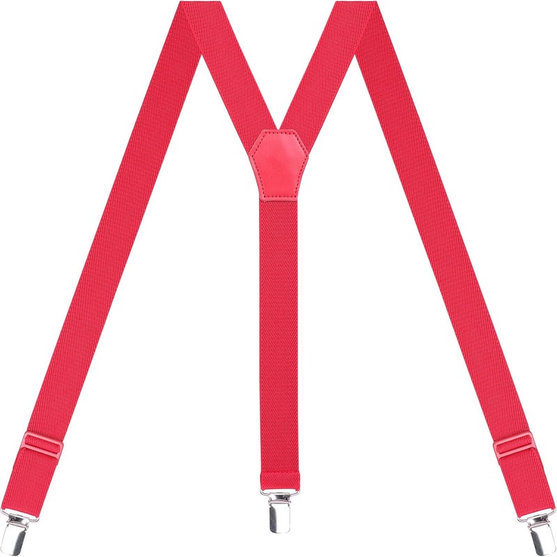 Action Ward Store Womens Suspenders – Y Back Style – 1" Width - Comfortably Adjustable Elastic Straps and Metal Clips - Image 1
