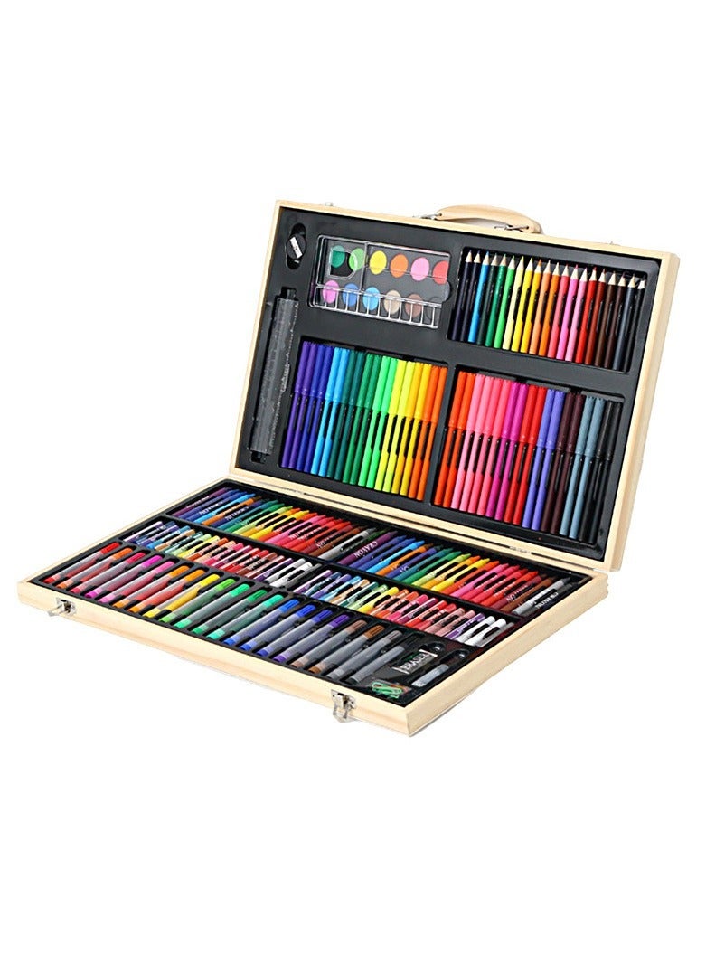 Joshberg 180PCS Kids Stationery Set Drawing Art Set Diy Arts Crafts Set Stationery Box - Image 1