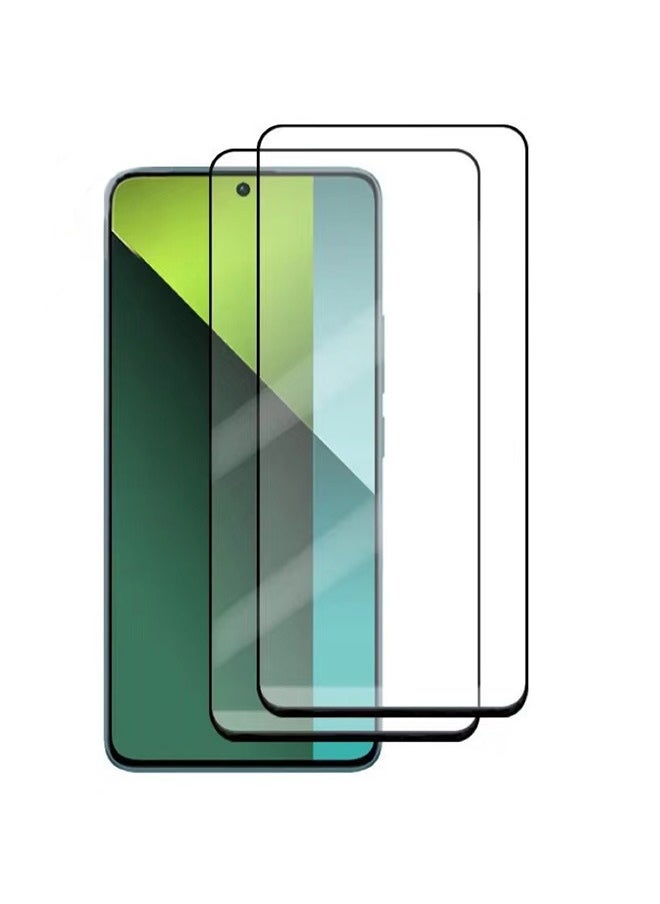 Generic 2 Pack Xiaomi Redmi Note 13 Pro 5G Screen Protector, 9H Tempered Glass Screen Protector for Xiaomi Redmi Note 13 Pro 5G, Full Coverage Bubble-Free Tempered Film, Anti-Scratch Film  - Image 1
