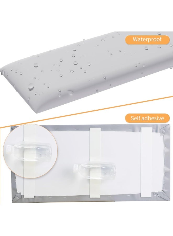 Relex 3D Anti-Collision Wall Padding for Kids, Grey Peel and Stick Headboard Pack of 4 Panels Sized 7.8" x 15.7", Self-Adhesive Panels for Bedroom/Living Room Upholstered Wall - Image 4