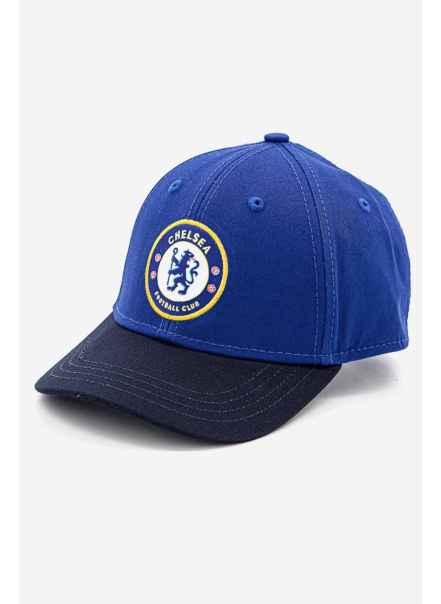 Chelsea قبعة أولاد ملونة مرسومة، زرقاء  - Image 1