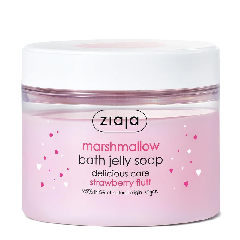 Ziaja Marshmallow Strawberry Fluff  Bath Jelly Soap