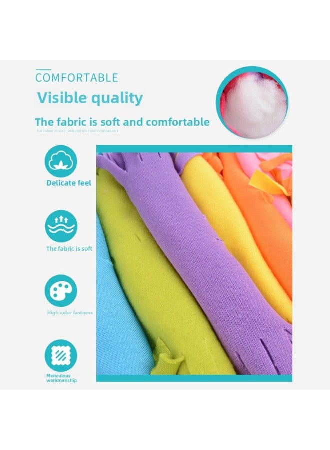 Children's Handmade Diy Material Bag Parent-child Interactive Weaving Game Intelligence Toys Stitching Fabric Knotted Quilt-Color:30788diy Skirt Quilt  - Image 5