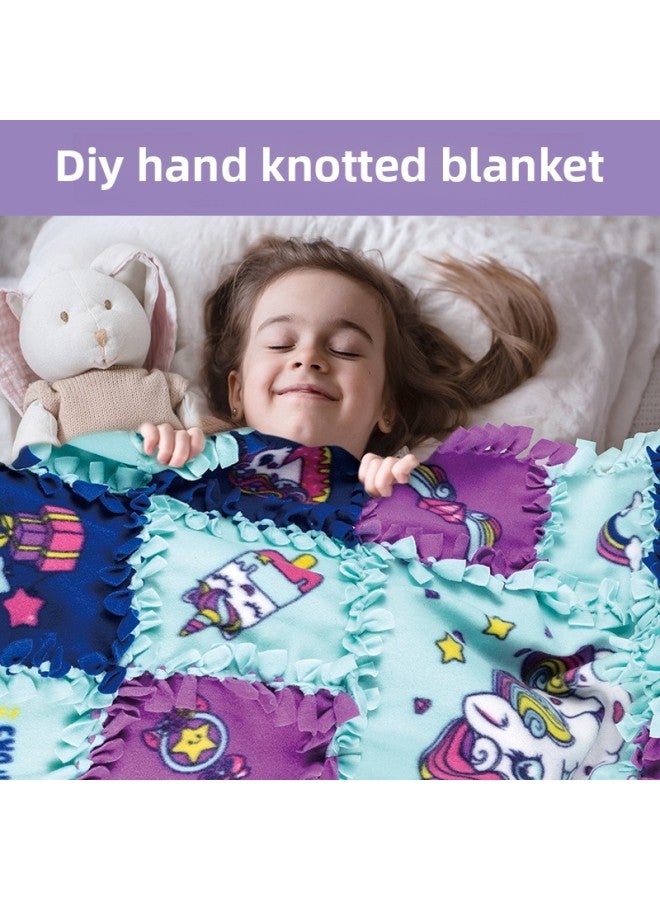 Children's Handmade Diy Material Bag Parent-child Interactive Weaving Game Intelligence Toys Stitching Fabric Knotted Quilt-Color:30788diy Skirt Quilt  - Image 3