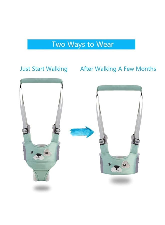 Generic Handheld Kids Toddler Walking Harness Helper Assistant Protective Belt Child Activity Walker Adjustable Up Walking Learning Helper(Green)  - Image 2