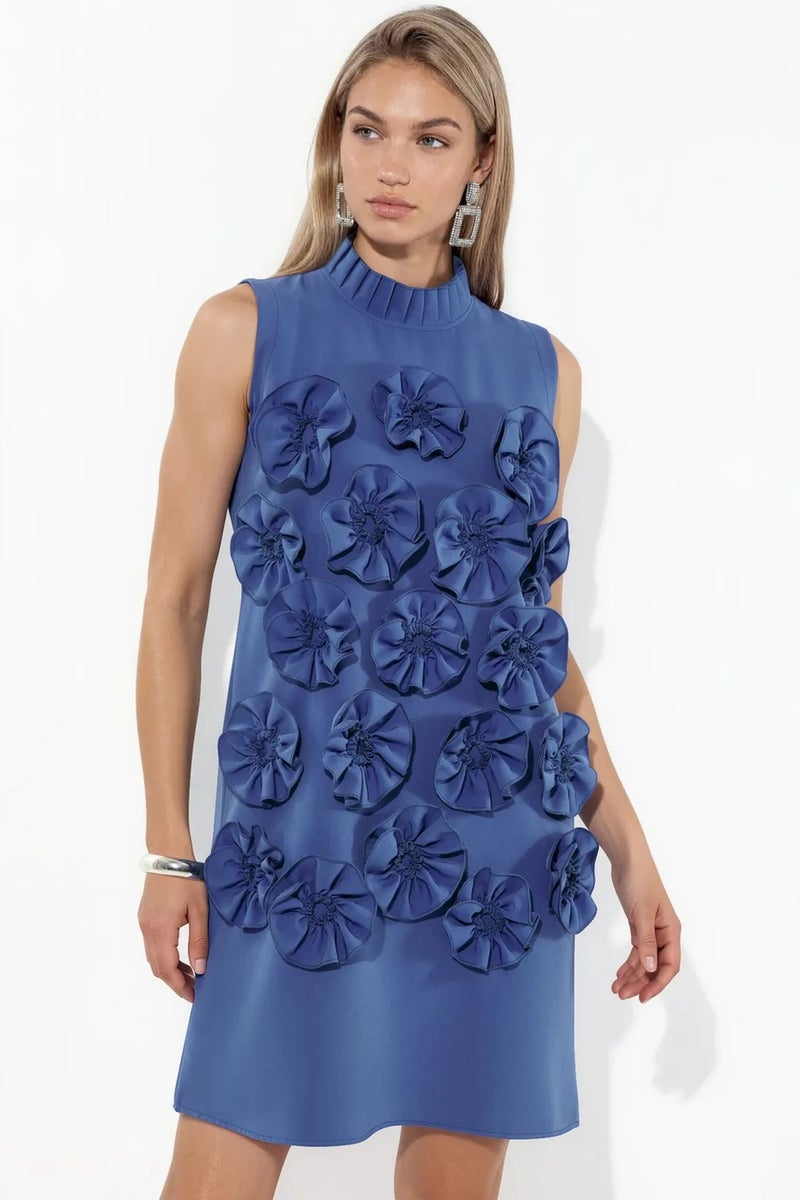 Jennyfer Embroidered Sleeveless Mini Dress - Image 1