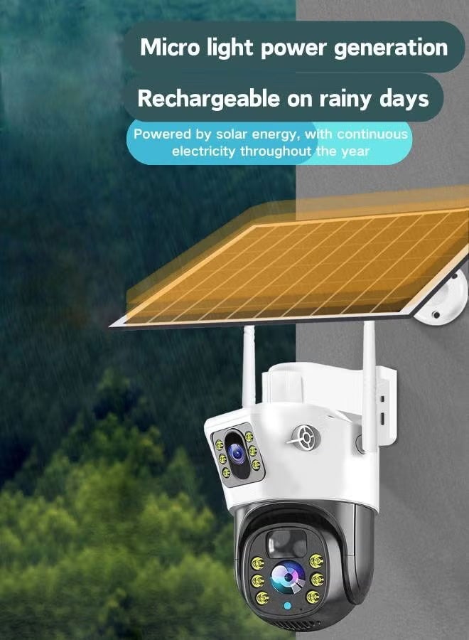 JAJEEK WiFi Solar Security Camera – Indoor/Outdoor Night Vision Safety Camera with Rechargeable Battery, 2-Way Audio & Motion Detection for 24/7 Monitoring - Image 5