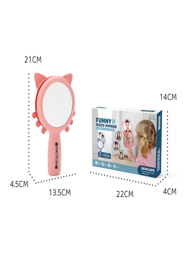 Baby puzzle mirror kindergarten children's expression imitation expression cognitive card emotional toys(Princess Powder) - Image 3