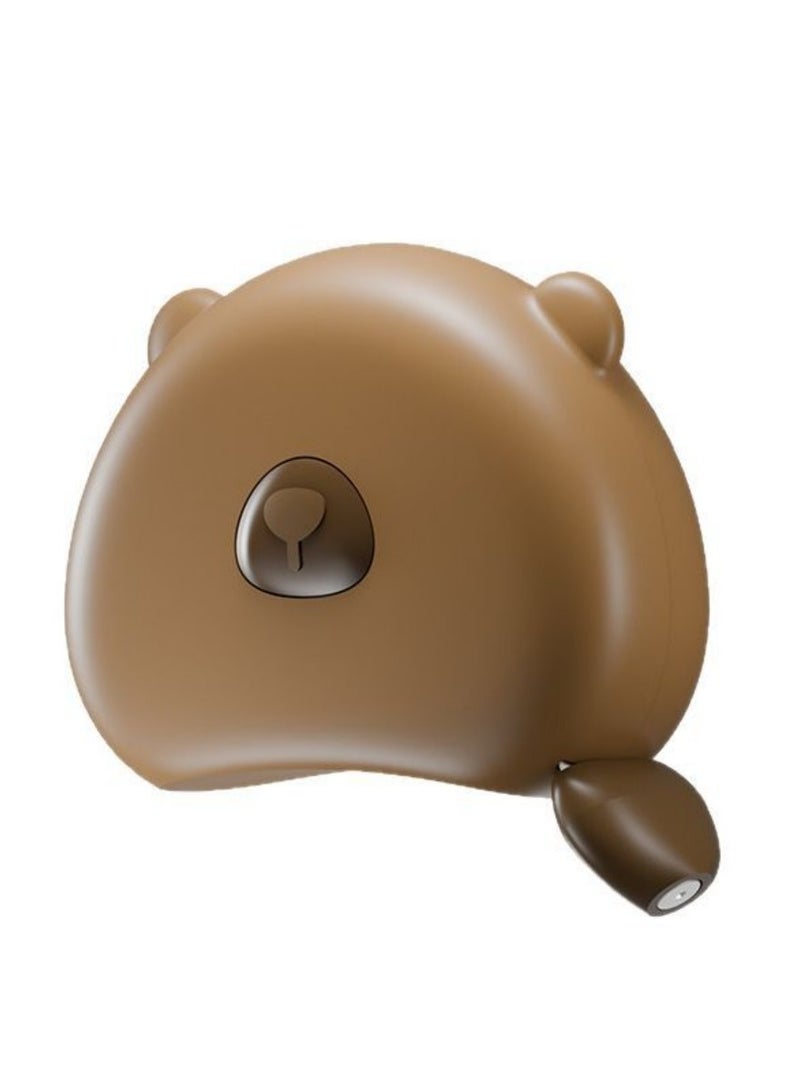 كومبي شريط قياس الجسم المحمول للاستخدام المنزلي، ميزان قياس الخصر، شريط قياس مغناطيسي قابل للسحب، مسطرة قماشية ناعمة 150 سم، بني اللون - Image 2