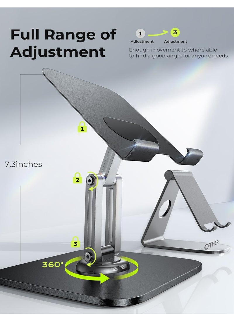 Uwals for iPad Stand Holder Adjustable Tablet Stand for Desk, Portable Stand Tablet Holder Travel Home Office 2024 iPad Pro Essentials for Table Mount/PS/Switch iPhone  - Image 4