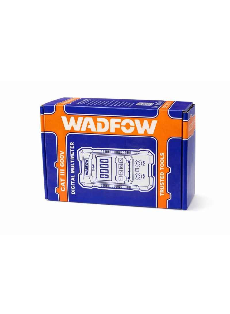 وادفو ملتيميتر رقمي احترافي WADFOW CAT III 600V – 4000 Counts – قياس الجهد والتيار والمقاومة والتردد – جودة عالية - Image 2
