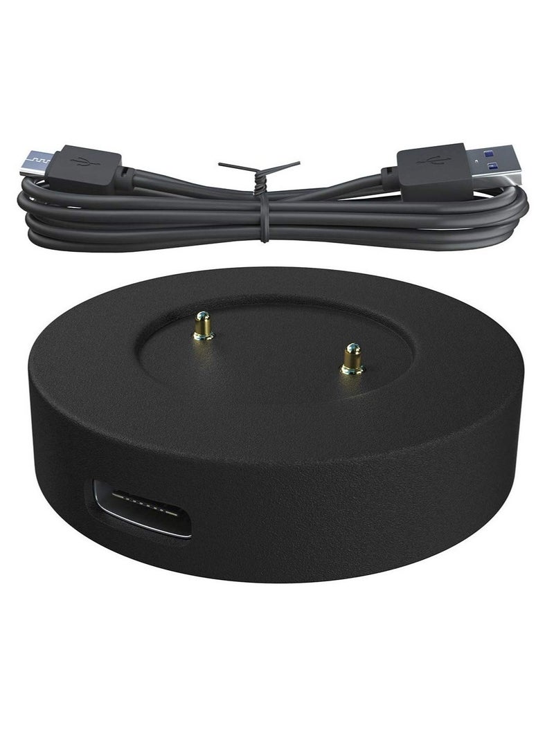 ELTRAZONE USB Charger Cable Dock for Huawei Watch GT2 – Magnetic Charging Base, Fast and Safe Charging Adapter – Compact, Portable Design – Compatible with GT2 42mm and 46mm Smartwatches – Reliable Replacement Charging Stand in Black - Image 1