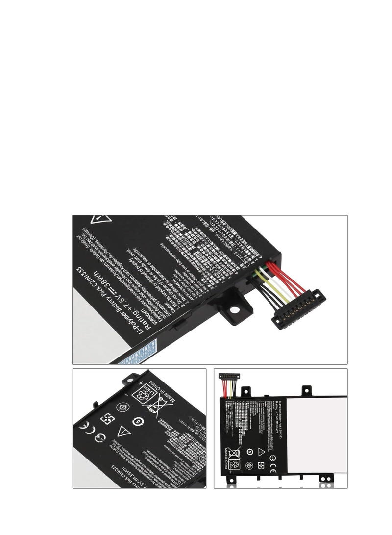 Terabyte C21N1333 Battery C21NI333 Compatible for Asus Transformer Book TP550 R554L TP550L TP550LA TP550LD TP550LJ 0B200-00860400 - 7.5V 38Wh - Image 4