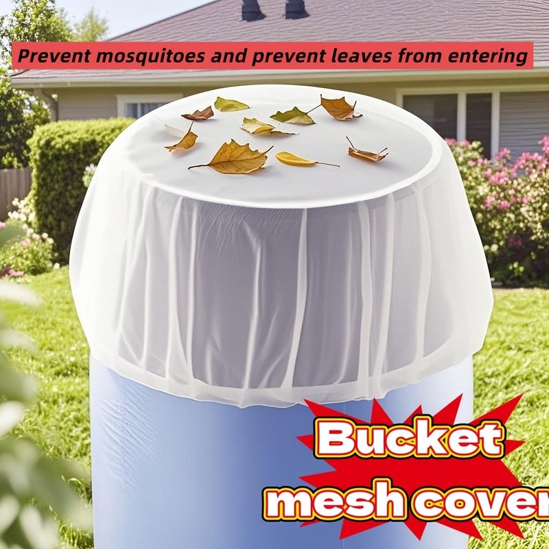 Small Mesh Cover Outdoor Rain Barrel Filter Blocks Leaves Debris - Image 2
