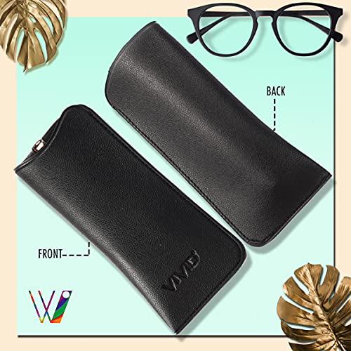VIVID Vision Unisex Adult Lightweight Eyewear Specs Case Cover | Protect Eye Glasses | Chashma Dibbi | Spectacle Box | Open Flap | Artificial Leather | D-14 Black - Image 4