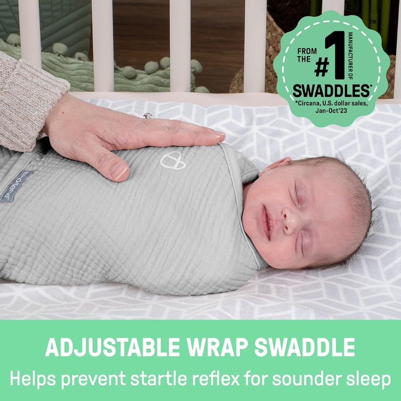 Ingenuity Original Muslin Baby Swaddle 100 Cotton Improves Sleep  Calms Startle Reflex 03 Months 10 TOG 714 Pounds  Blush - Image 2