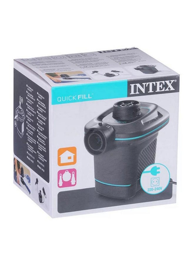 INTEX Quick Fill AC Electric Portable Air Pump 220-240 Volts With Three Interconnecting Nozzels 4.90x5.60x5.60inch - Image 4