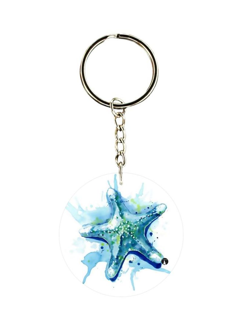 RKN Starfish Printed Keychain