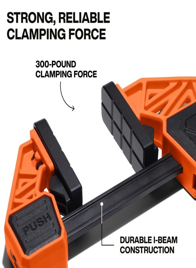 Klein Tools 47555 Speed-Klamp 6-Inch, 300-Pound Clamping Force, Clamp/Spreader, Pivoting Pads, One-Handed-Operation for Woodworking and Metal Projects - Image 4