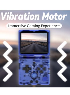 ANBERNIC  RG35XXSP Handheld Flip Retro Portable Game Console 3.5 Inch Hall Magnetic Switch 3300maH Battery WIFI Bluetooth (Blue 64G, 5500+ Games)  - Image 2