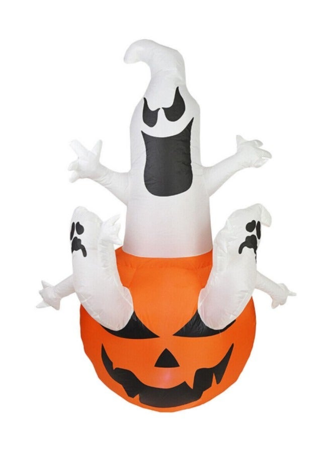 GGEROU 6FT Inflatable Pumpkin with Ghosts Outdoor Decoration Light - Image 1