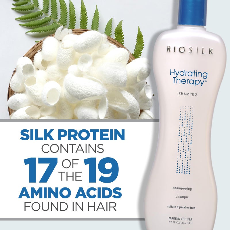 BioSilk Hydrating Shampoo, Replenishes Hair Moisture For Strong, Smooth Hair, Sulfate, Paraben, & Cruelty-Free, 12 Oz - Image 5