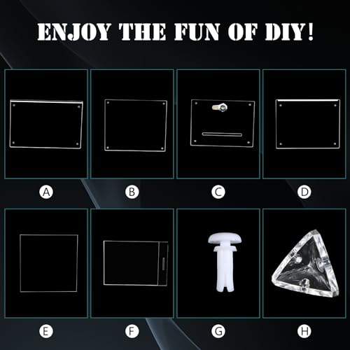 KYODOLED Large Tall Acrylic Donation Box with Slot and Lock, Clear Ballot Box with 6"x8" Sign Holder Storage Container for Voting, Raffle,Tip Jar, 6.7"x5.23"x8" - Image 5