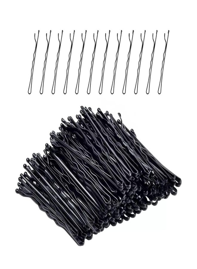 CLEZARO Bobby Hair Pins for Women & Girls (Pack of 216) | Stylish Bob Hairpins for Hairstyling | Metal Hair Clips | Hair Styling Accessories Clips (Black) (H53) - Image 1