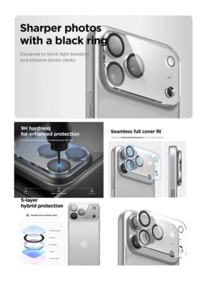 JAJEEK iPhone 17 Pro Max Clear Case with Screen Protector & Camera Lens Guard – Anti-Yellowing Transparent Cover, Slim Shockproof Full Body Protection Case for iPhone 17 Pro Max 6.9-Inch - Image 5