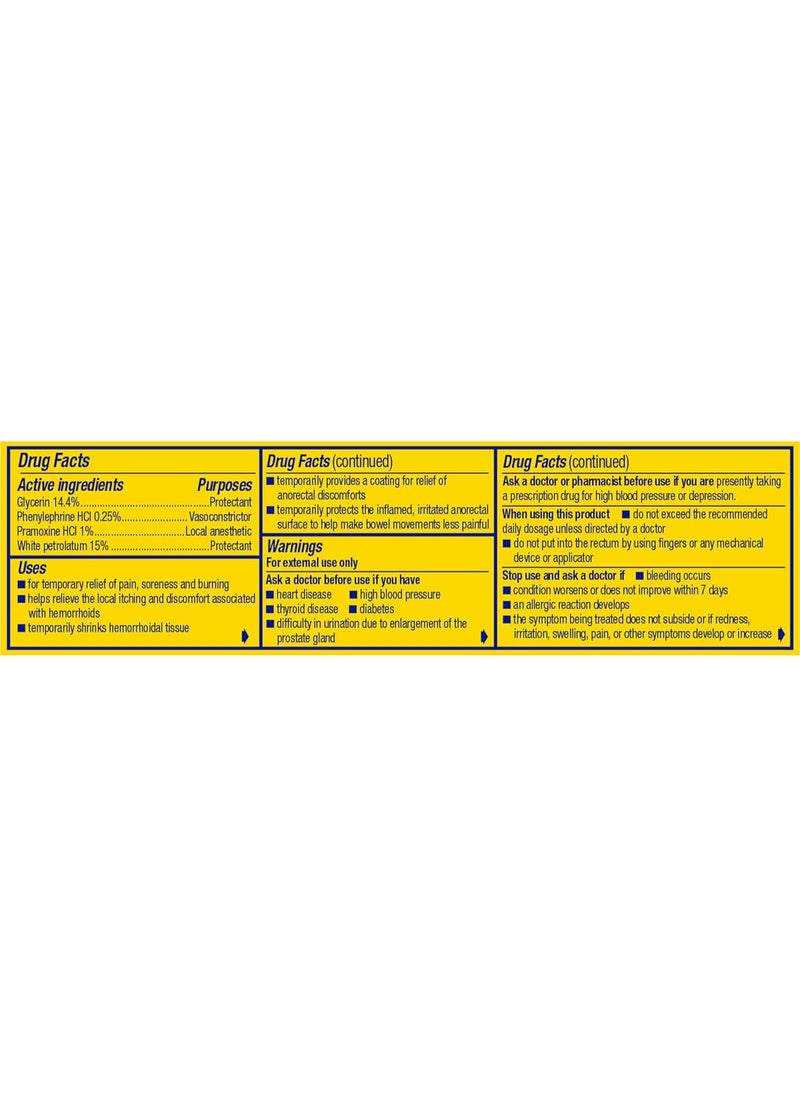 Preparation H Preparation H Hemorrhoid Symptom Treatment Cream Maximum Strength Multi-Symptom Pain Relief with Aloe  - Image 2