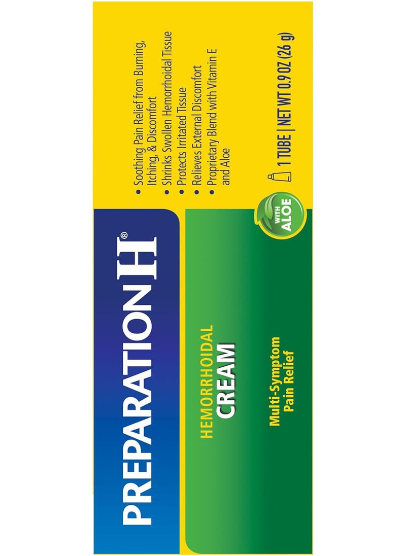 Preparation H Preparation H Hemorrhoid Symptom Treatment Cream Maximum Strength Multi-Symptom Pain Relief with Aloe  - Image 3