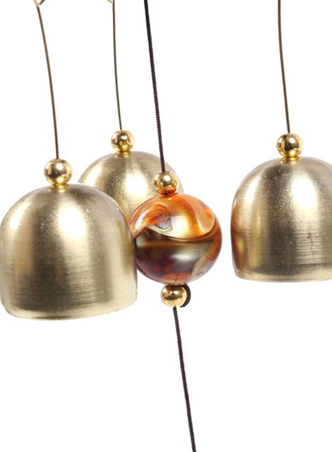 Aknur Chinese Style Wind Chime Gold/Black 11x5.5x7.5cm - Image 4