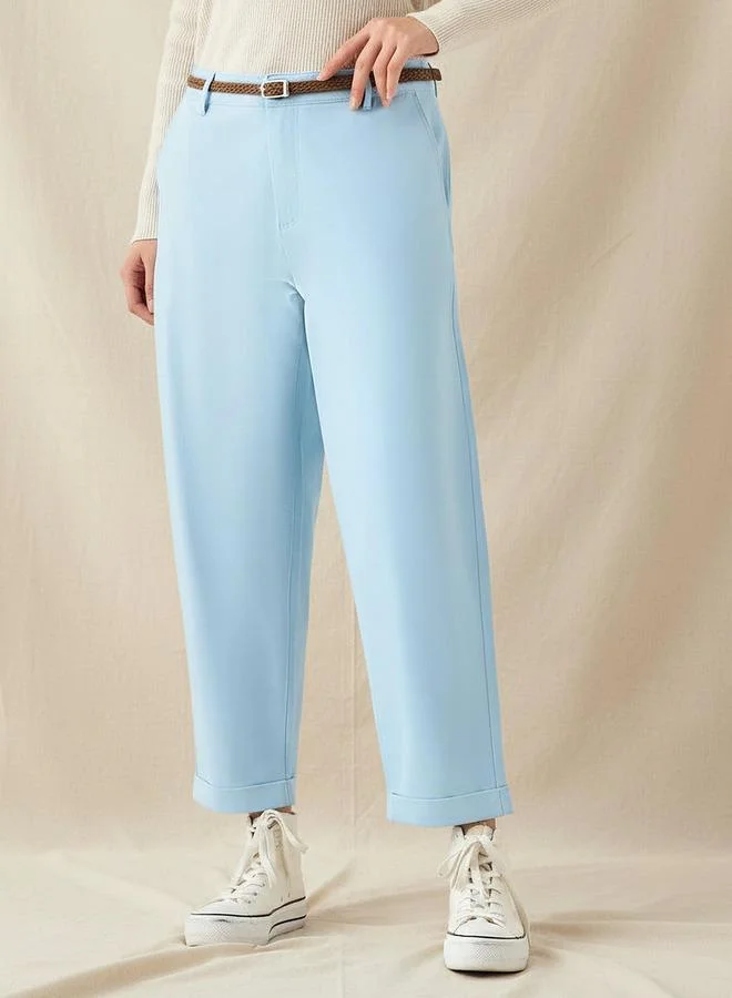 Splash FAV Relaxed Fit High Waist Chino Pants