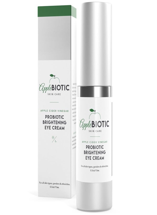 AppleBiotic Apple Cider Vinegar Eye Cream with Vitamin B3, Caffeine, Cucumber Extract to Reduce Puffiness, Eye Bags and Dark Circles, Cream For All Skin Types, (0.5 oz) Packaging May Vary - Image 1