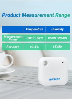 INKBIRD Wifi Thermometer Hygrometer Monitor Smart Temperature Humidity Sensor Ibs-Th3 With App Notification Alert 1 Year Data Storage Export Remote Monitor For Greenhouse Wine Cellar Baby Room  - Image 4
