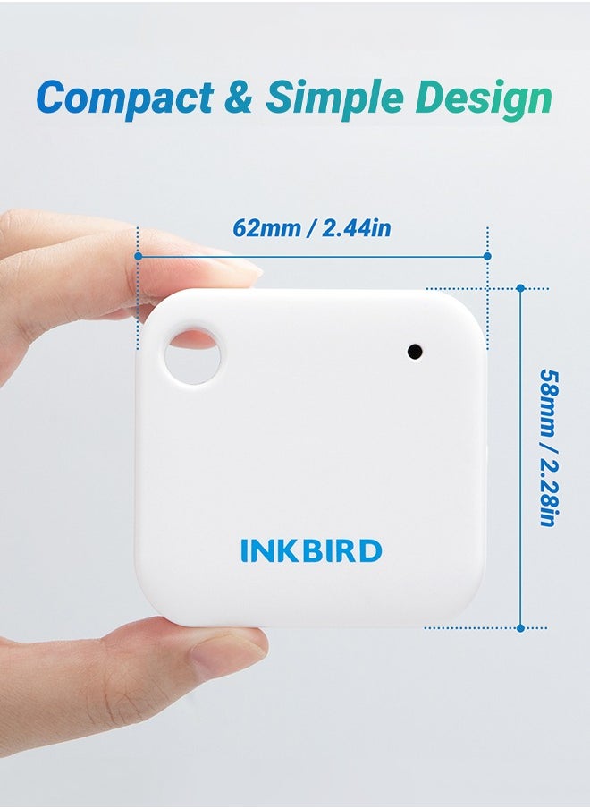 INKBIRD - Wifi Thermometer Hygrometer Monitor Smart Temperature Humidity Sensor Ibs-Th3 With App Notification Alert 1 Year Data Storage Export Remote Monitor For Greenhouse Wine Cellar Baby Room - Image 1