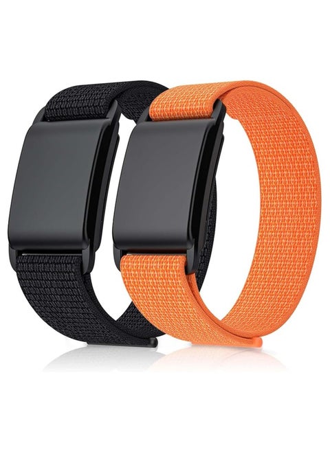 (Pack of 2) Nylon Sport Loop Replacement Band Compatible with Whoop 4.0 Wearable Fitness & Activity Tracker, Durable, Comfortable & Breathable and Adjustable Wristband Replacement Strap Easy to Use and Perfect for Every Occasion