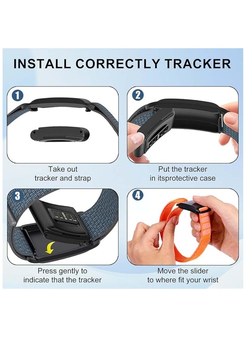 TEMPO - (Pack of 2) Nylon Sport Loop Replacement Band Compatible with Whoop 4.0 Wearable Fitness & Activity Tracker, Durable, Comfortable & Breathable and Adjustable Wristband Replacement Strap Easy to Use and Perfect for Every Occasion - Image 1