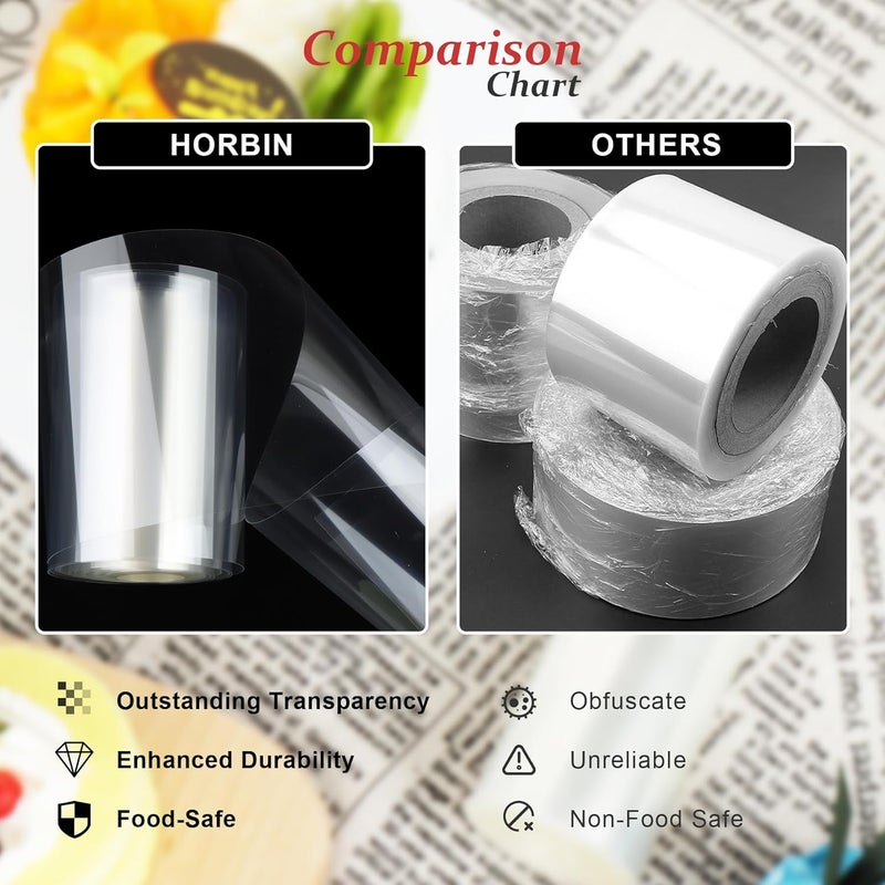 HORPIN Cake Collar - 6 x 394inch/1 Roll-Transparent Acetate Cake Roll, Professional Acetate Sheets for Baking, Elegant Cake Wrapping, Edge Decorating. - Image 4