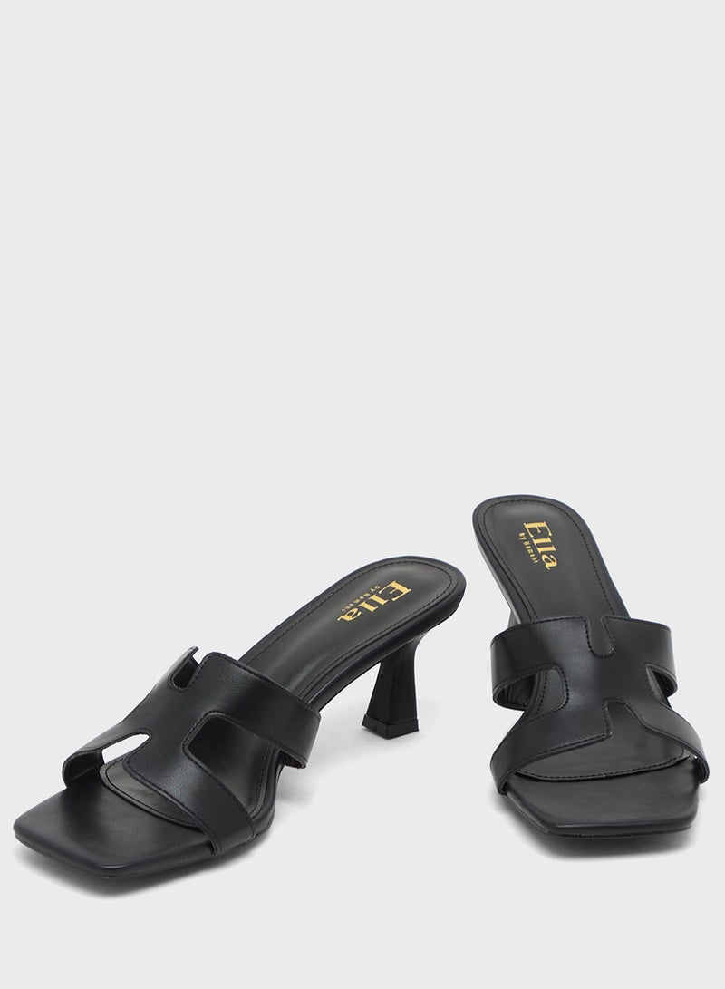 ELLA Mid Heel Ladies Sandal - Image 4