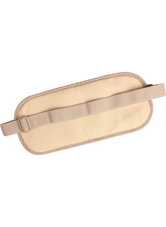 Wellhouse Close-Fitting Waist Bag, Portable Anti-Theft Document Holder For Men And Women, Travel, With Space For Tickets And Phone Storage, Apricot Color, Size S - Image 1