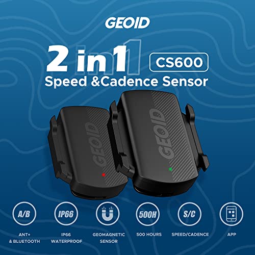 GEOID CS600 Cadence/Speed Sensor for Cycling, ANT+/Bluetooth Wireless Bicycle RPM Sensor Compatible with Bike Computers, Sport Watches, iOS/Android APPS - Image 2