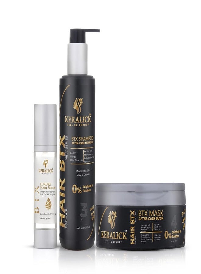 Vtx hair combo shampoo and conditioner for women with serum - hair mask for dry, damaged, and frizzy hair | Sulphate free Repair Shampoo, Repair Hair Mask and Smooth Shine Serum Set for Thin Fine Hair | Dry, Damaged & Color Treated Hair. - Image 1