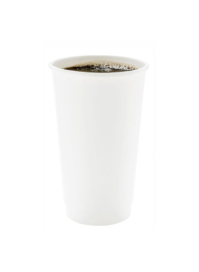 Restaurantware 16-Ounce Disposable Cups, Pack of 500 Double Wall Hot Cups – Lids Sold Separately, Rippled Wall and White Paper Insulation, Ideal for Serving Coffee, Hot Chocolate, Tea, and More - Image 2