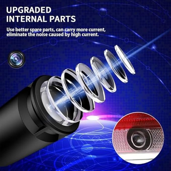 Bukela 2 Pcs Car Door Light Logo Projector Laser Ghost Shadow Courtesy Light Hd Lighting Projector Led Welcome Lights Compatible With Mercedes For Benz C W205 A W176 B W246 E W212 W213 Ml Gla Glc Gle Gls - Image 4