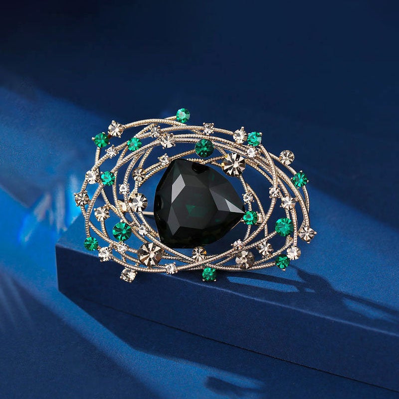 New and Luxury Bird''s Nest Brooch High-end Women''s Personality Temperament Corsage Exquisite Elegant Pin Design Sense Accessories - Image 1