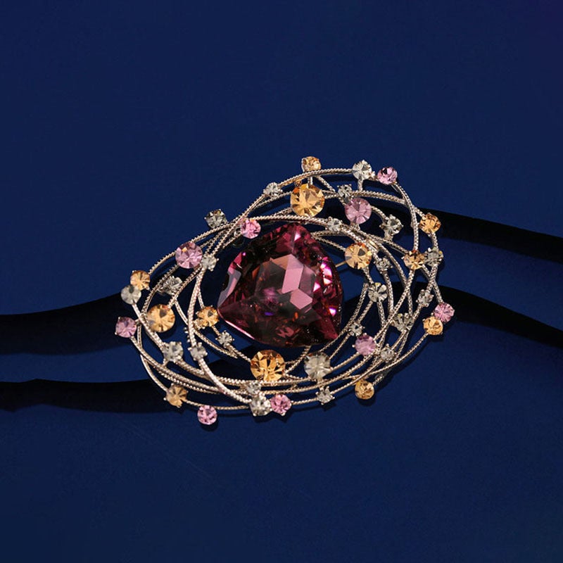 New and Luxury Bird''s Nest Brooch High-end Women''s Personality Temperament Corsage Exquisite Elegant Pin Design Sense Accessories - Image 3